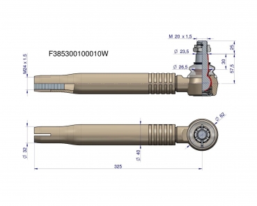 Kugelgelenk Spurstange  Fendt Favorit 611, 612, 614, 615   F385300100010